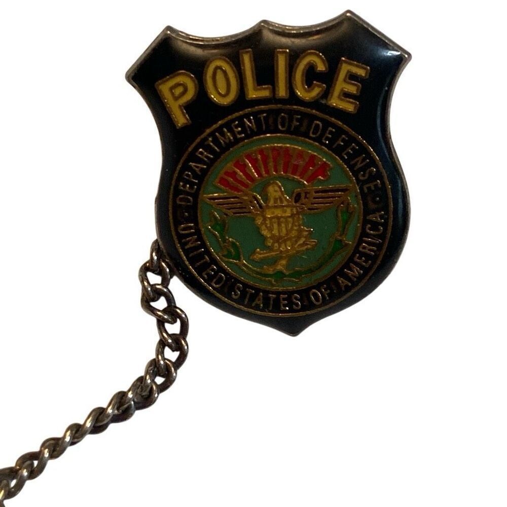 Vintage Police Badge Pin United States Department of Defense Collectible EUC